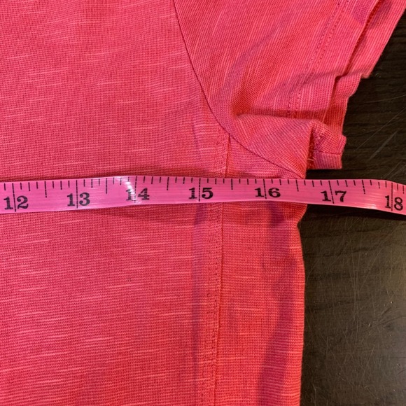 Toad&Co Womens Small Pink‎ Short Sleeve V-Neck Casual T-Shirt Dress Pocket READ - Picture 9 of 13